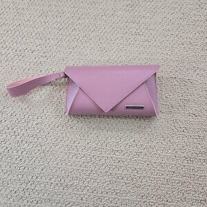KLM JANTAMINIAU Rose Pink Clutch Wristlet NWOT